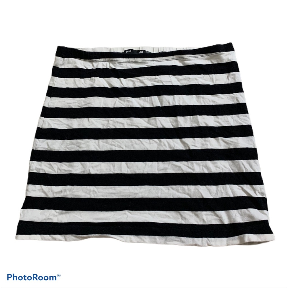 H&M Basic Size M Skirt Striped Women